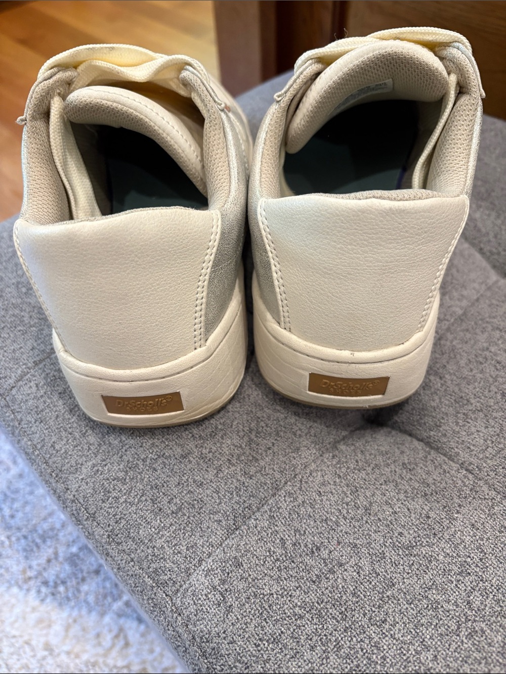 Dr. SCHOLLS Women’s Casual Low-Top Sneakers in Cream and Silver - Picture 4 of 4